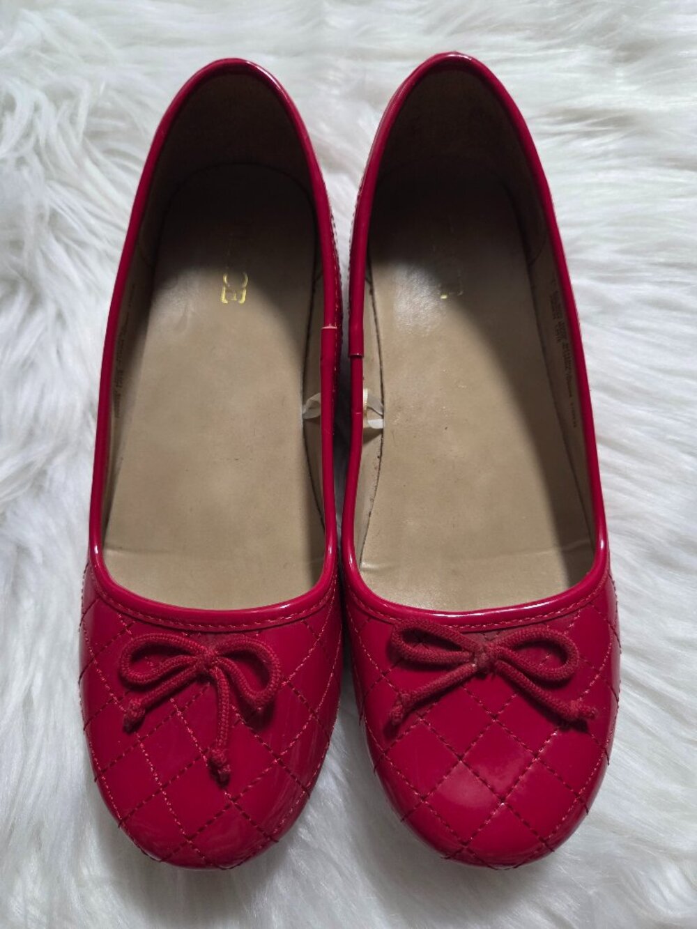The Children's Place Quilted Red Flats